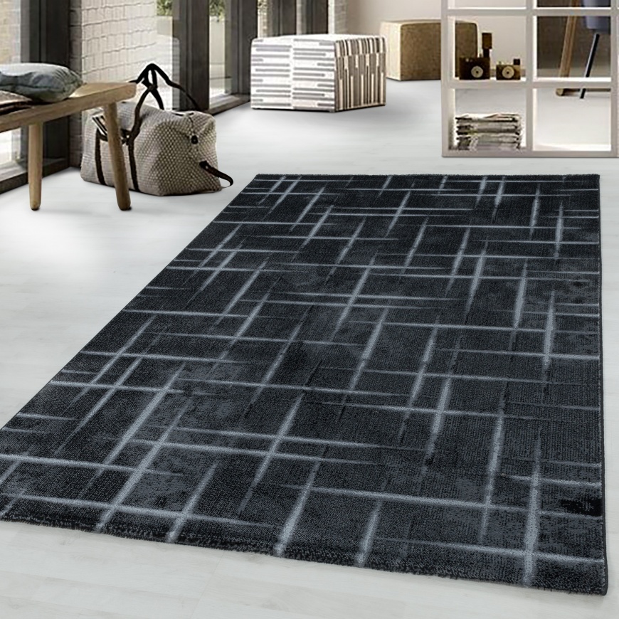 Costa Designer Black Rug